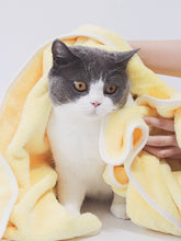 JHLY Yellow Pet Absorbent Bath Towel XL