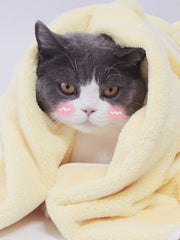 JHLY Yellow Pet Absorbent Bath Towel XL