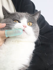 JHLY Soft Silicone Pet Finger Toothbrush For Dog & Cat 2pcs
